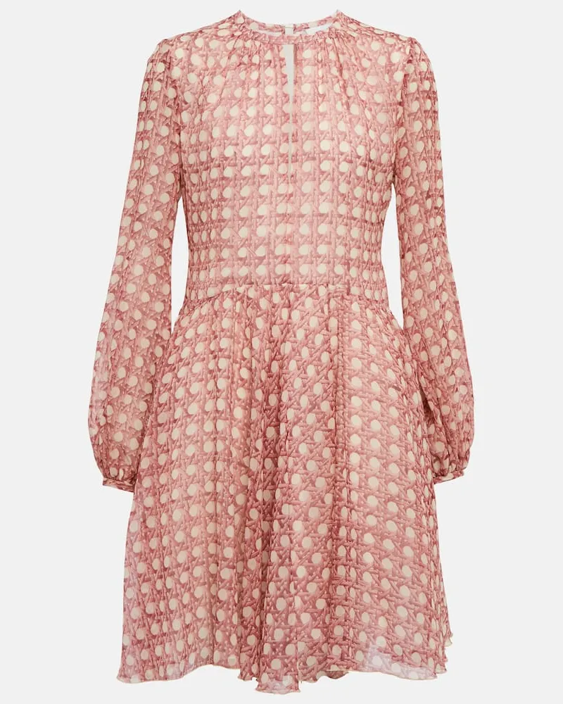 Giambattista Valli Minikleid aus Seiden-Georgette Rosa