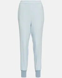 Stella McCartney Hose Julia aus Crepe Blau