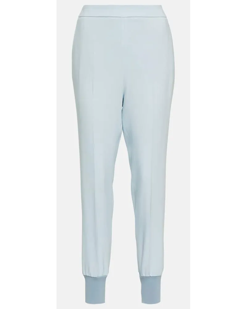 Stella McCartney Hose Julia aus Crêpe Blau
