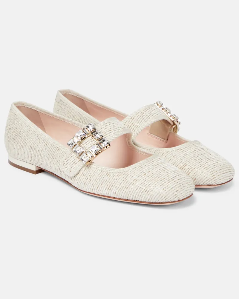 Roger Vivier Verzierte Ballerinas Très Vivier Neutral