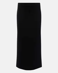 Max Mara Midirock aus Jersey Schwarz