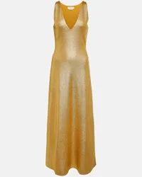 Gabriela Hearst Maxikleid Melitta aus Wolle Gold