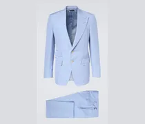 Anzug aus Seide und Leinen