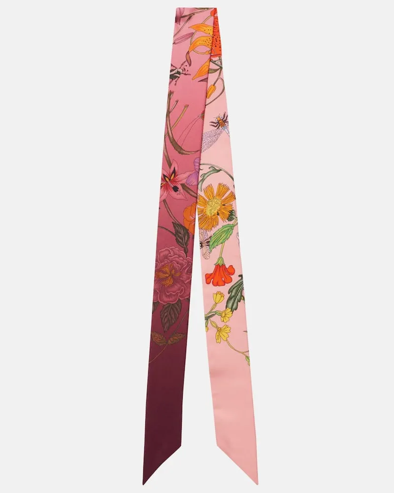 Gucci Tuch aus Seiden-Twill Pink