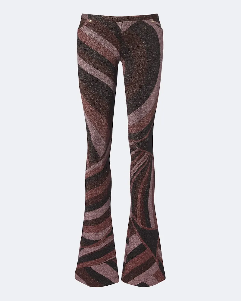 Emilio Pucci Leggings Iride Burgunderrot