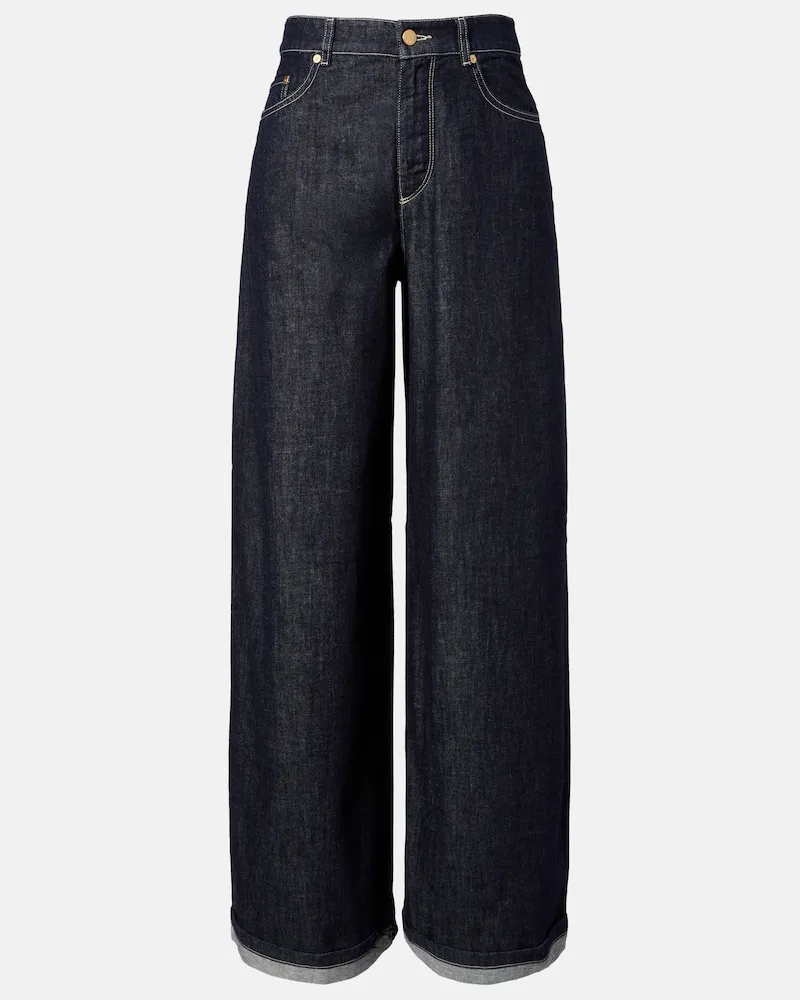 Max Mara Wide-Leg Jeans Blau