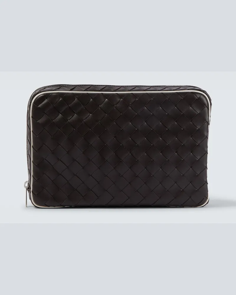 Bottega Veneta Aktentasche Getaway Large aus Leder Braun