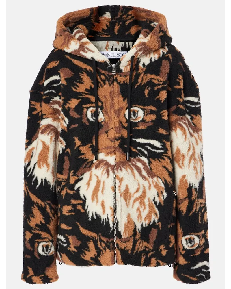 J.W.Anderson Kapuzenjacke aus Fleece Multicolor