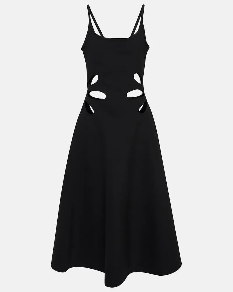 Christopher Kane Midikleid mit Cut-outs Schwarz