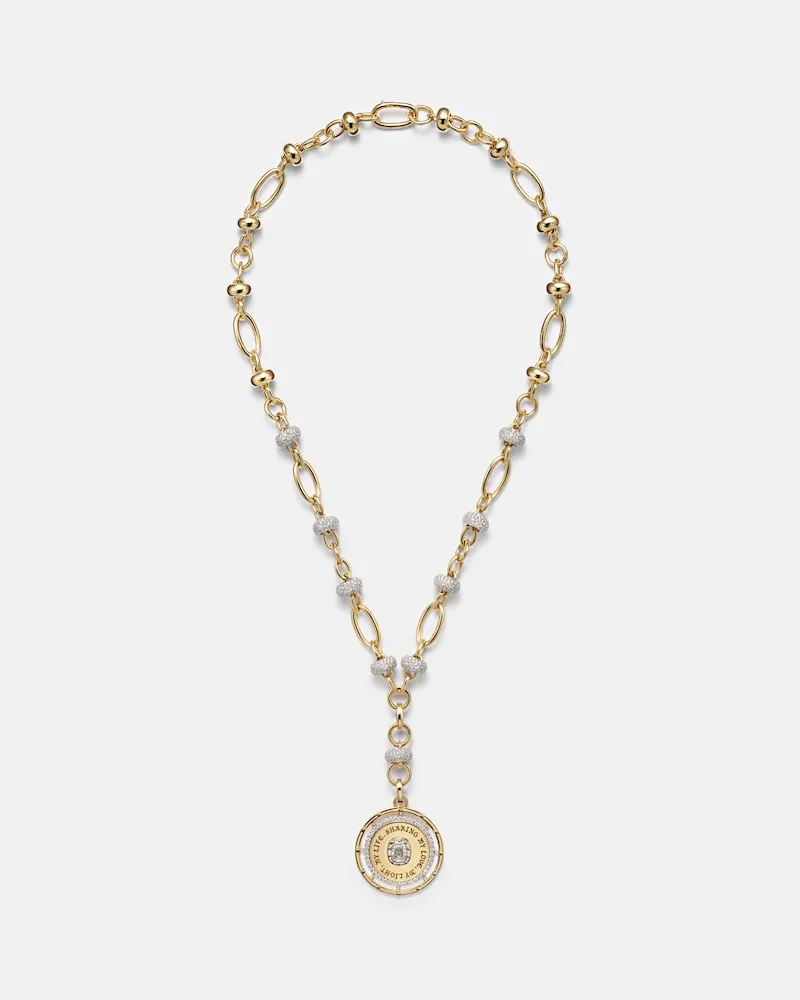 FOUNDRAE Halskette Lovestrunk Commitment aus 18kt Gelbgold mit Diamanten Gold