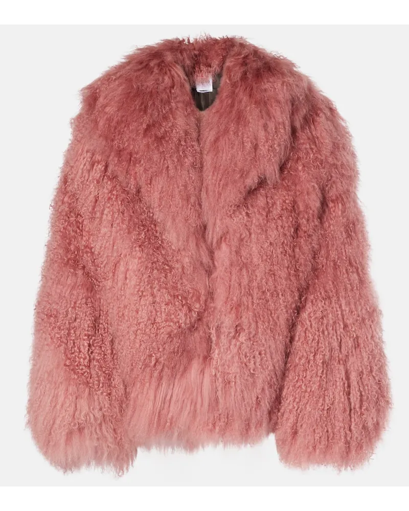 ATTICO Jacke aus Shearling Pink