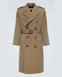 Maison Margiela Trenchcoat aus Woll-Twill Braun