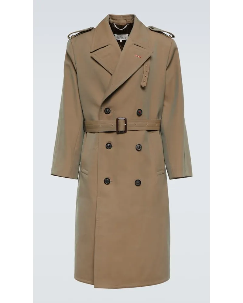 Maison Margiela Trenchcoat aus Woll-Twill Braun