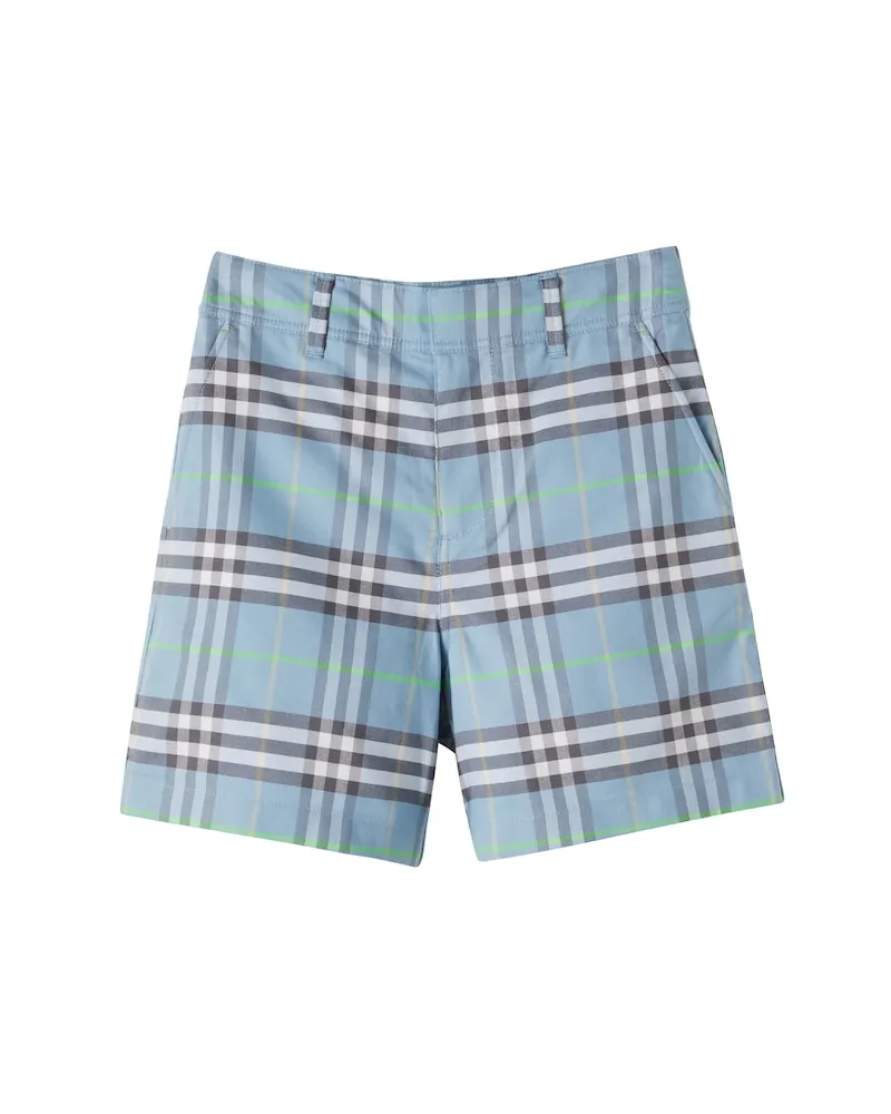 Burberry Shorts Burberry Check aus Baumwolle Blau