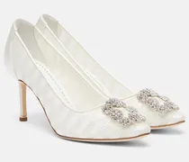 Pumps Hangisi aus Organza mit Kristallen