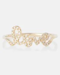 Sydney Evan Ring aus 14kt Gelbgold mit Diamanten Gold