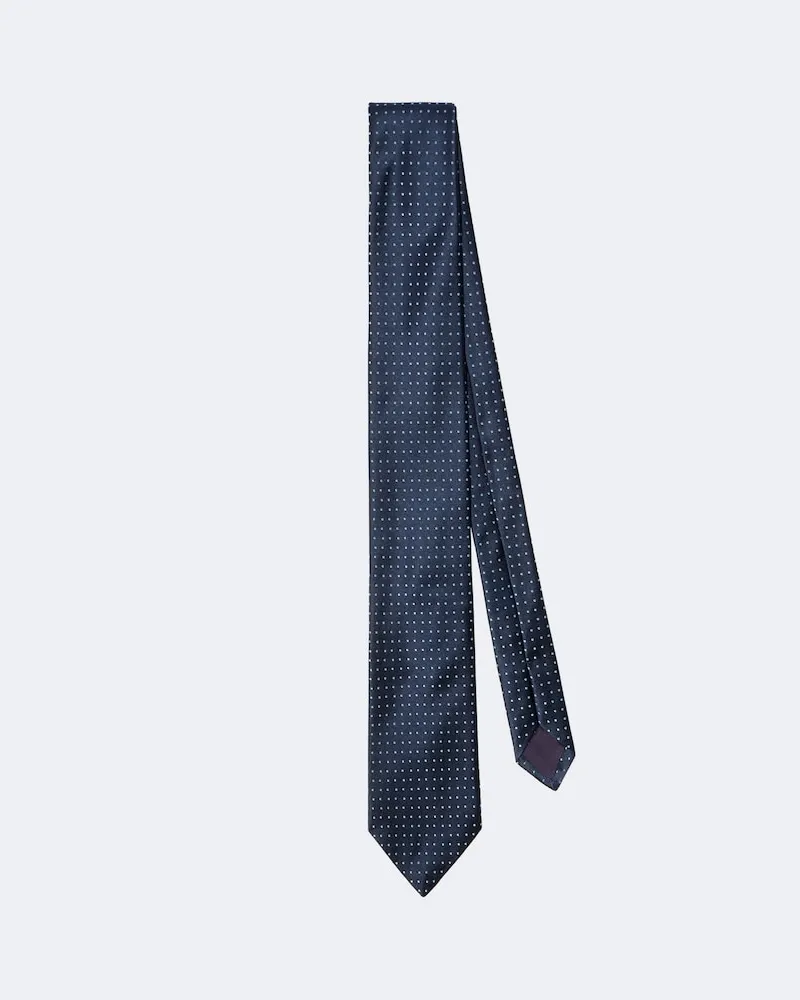 Charvet Krawatte aus Seiden-Jacquard Blau