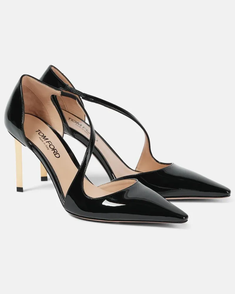 Tom Ford Pumps Newton aus Lackleder Schwarz