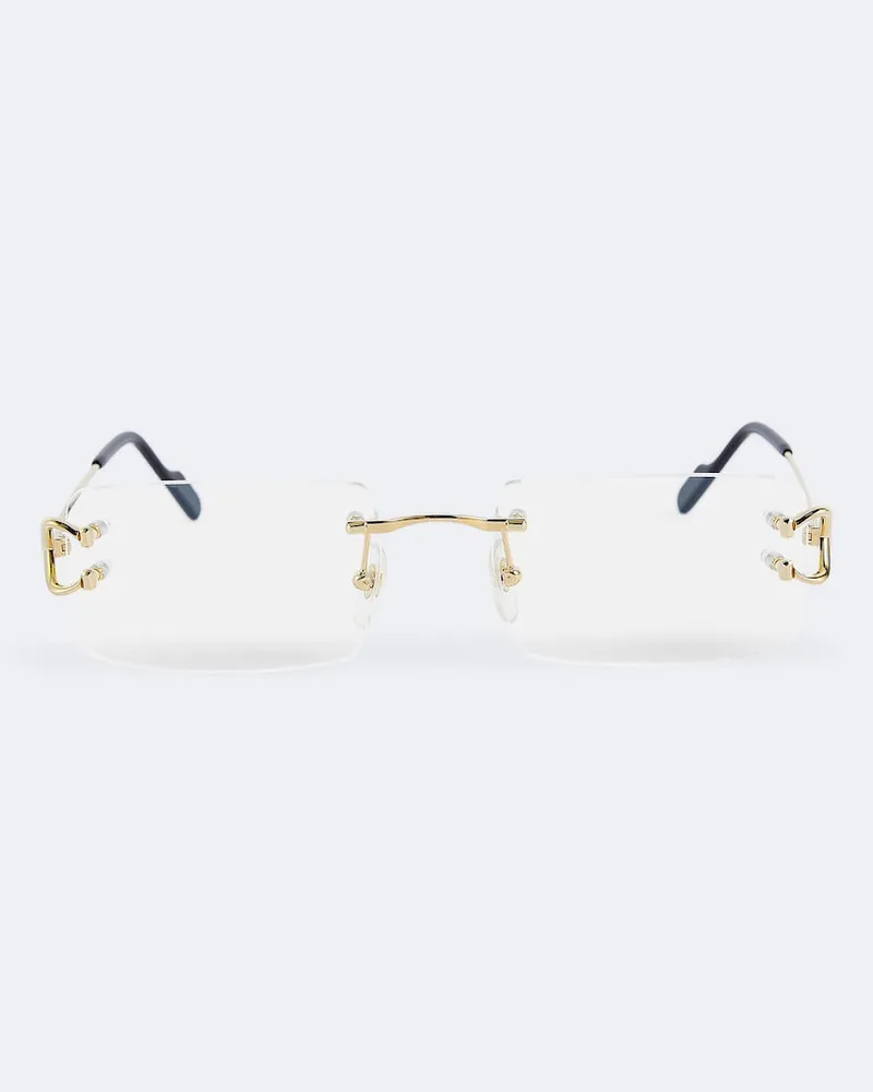 Cartier Eckige Brille Signature C De Cartier Gold