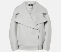 Oversize-Peacoat aus Wolle und Kaschmir