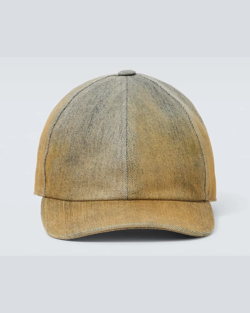 Rick Owens Baseballcap aus Denim Orange