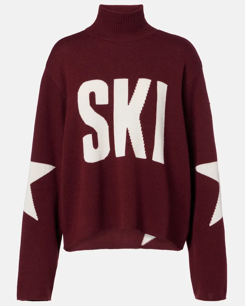 GOLDBERGH Rollkragenpullover aus einem Wollgemisch Burgunderrot