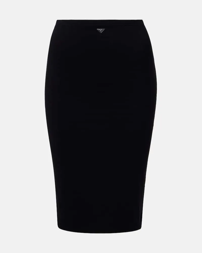Prada Bleistiftrock Schwarz
