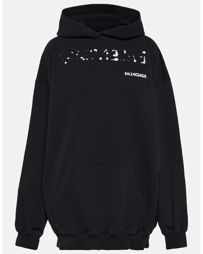 Balenciaga Hoodie WFP aus Baumwoll-Jersey Multicolor