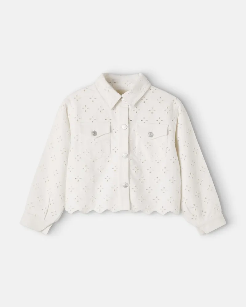 The New Society Jeansjacke Camelia Weiß