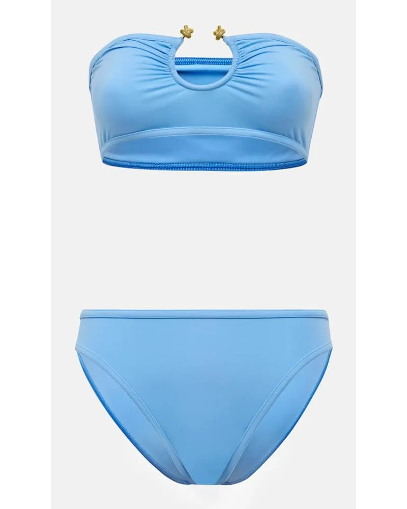 Bottega Veneta Bikini Knot Blau