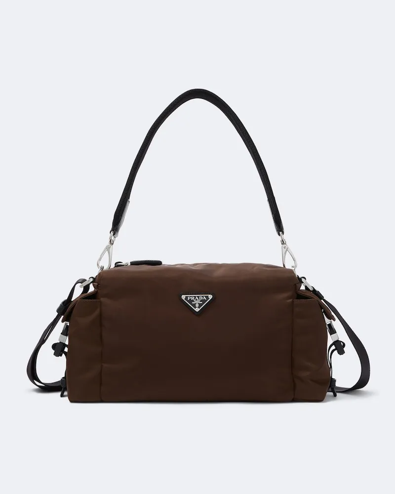 Prada Schultertasche Prada Explore aus Re-Nylon Braun