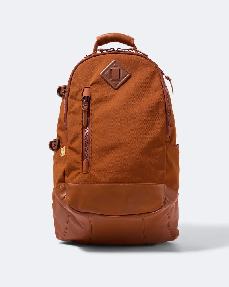 Visvim Rucksack Condura mit Leder Braun