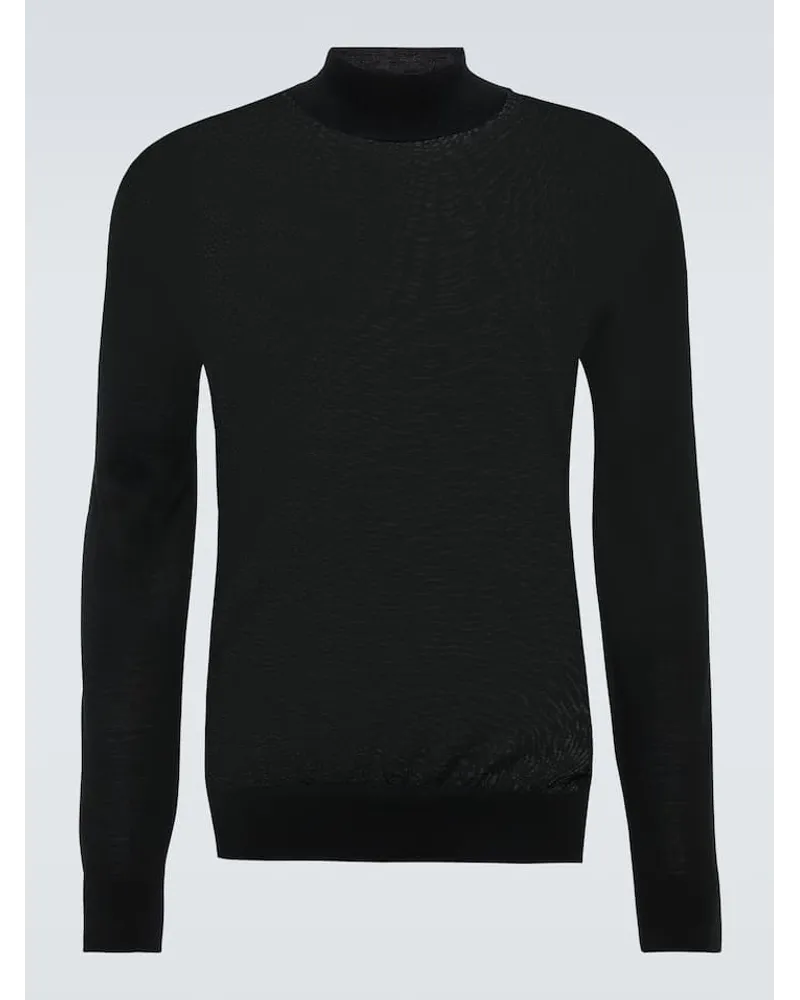 Ermenegildo Zegna Pullover aus Wolle Schwarz
