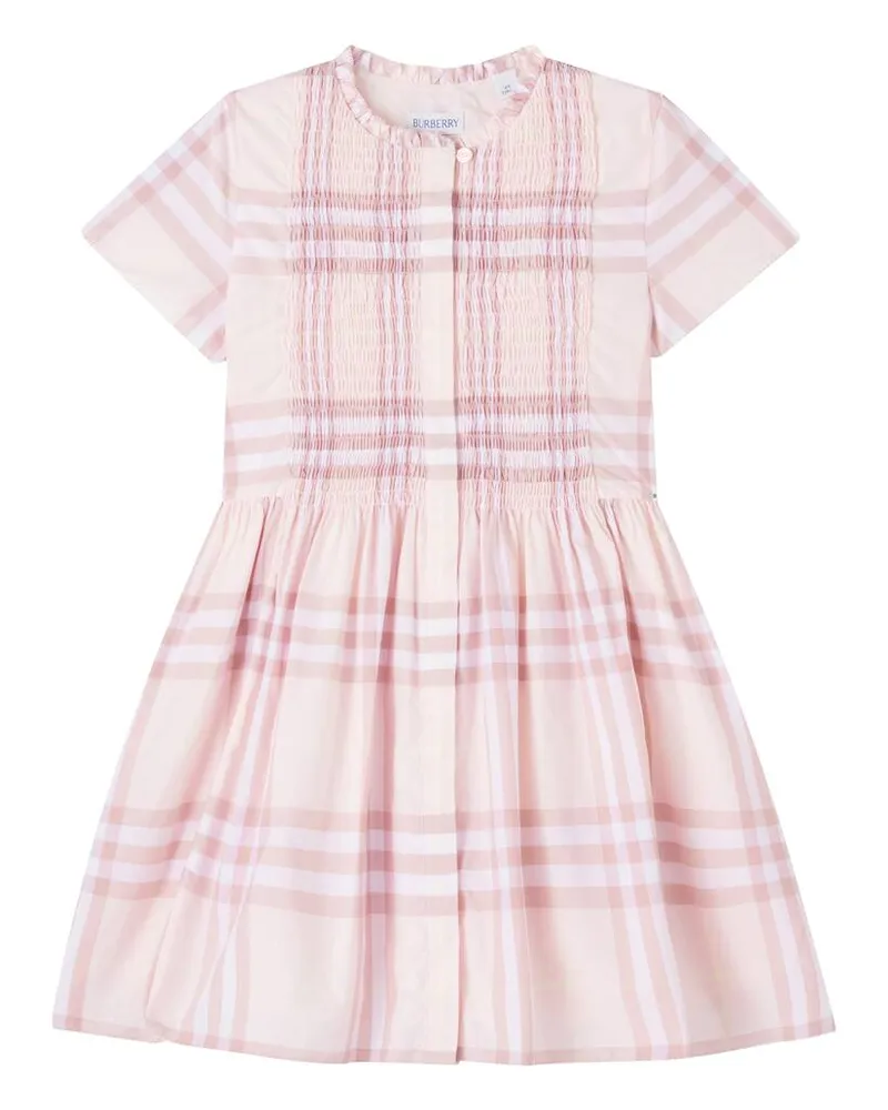 Burberry Kleid Burberry Check aus Baumwolle Pink