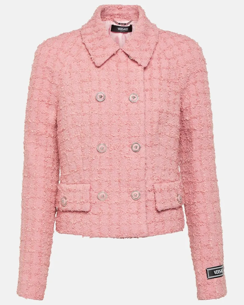 Versace Jacke aus Boucle Pink