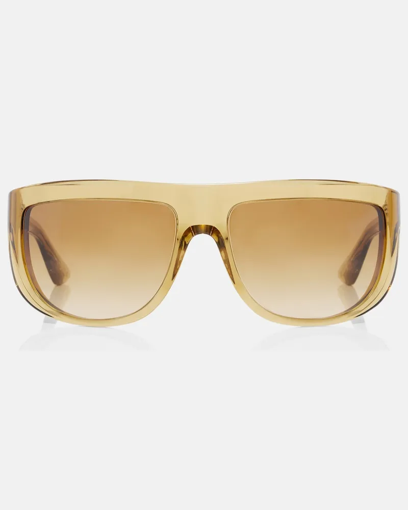 KHAITE X Oliver Peoples Oversize-Sonnenbrille 1974C Gelb