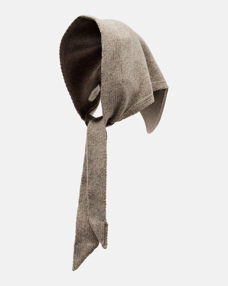 Magda Butrym Haar-Accessoire aus Kaschmir Beige