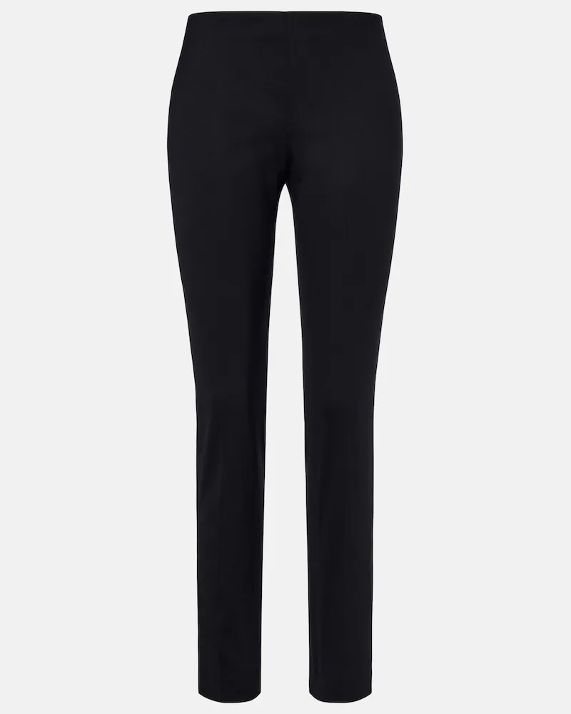 The Row Gerade Hose Flamenca aus Wolle Schwarz