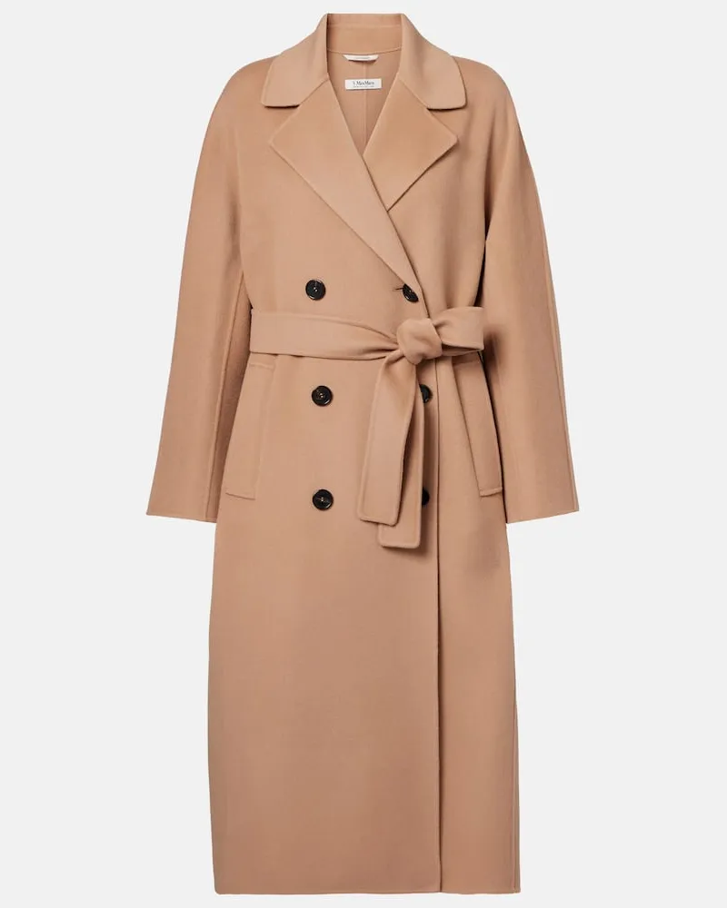 Max Mara Mantel Paul aus Schurwolle Beige