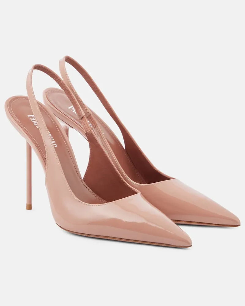 Paris Texas Slingback-Pumps Lidia 105 aus Lackleder Rosa