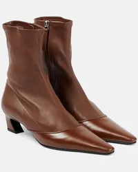 Acne Studios Ankle Boots aus Leder Braun