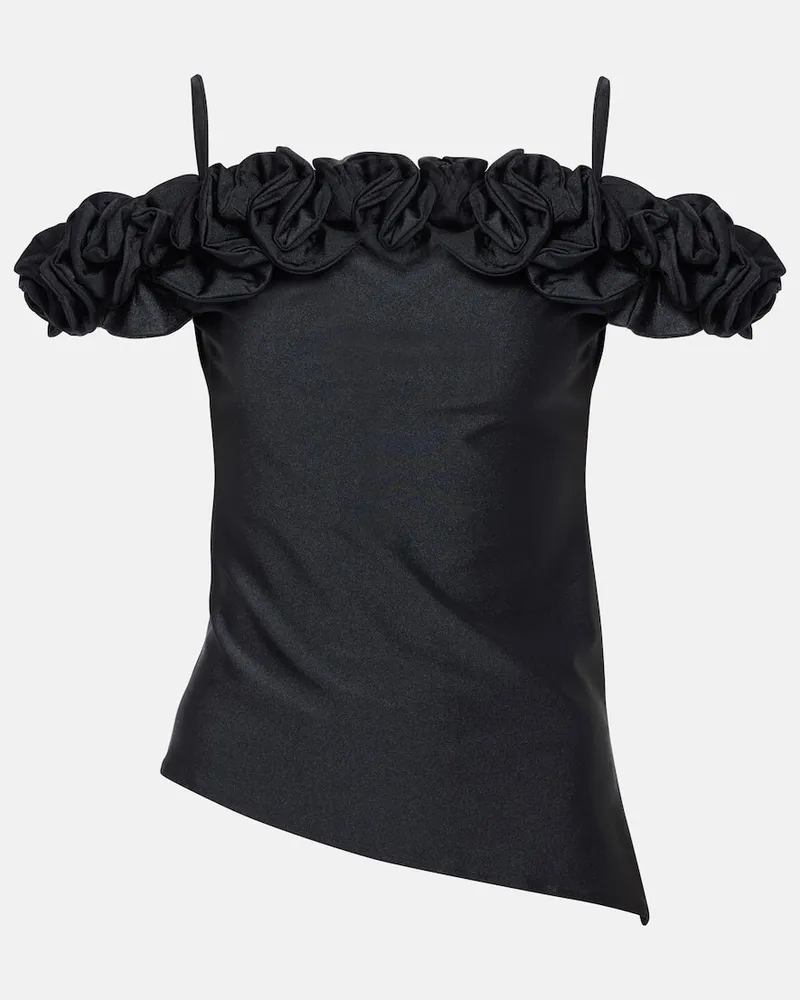 COPERNI Off-Shoulder-Top aus einem Baumwollgemisch Schwarz