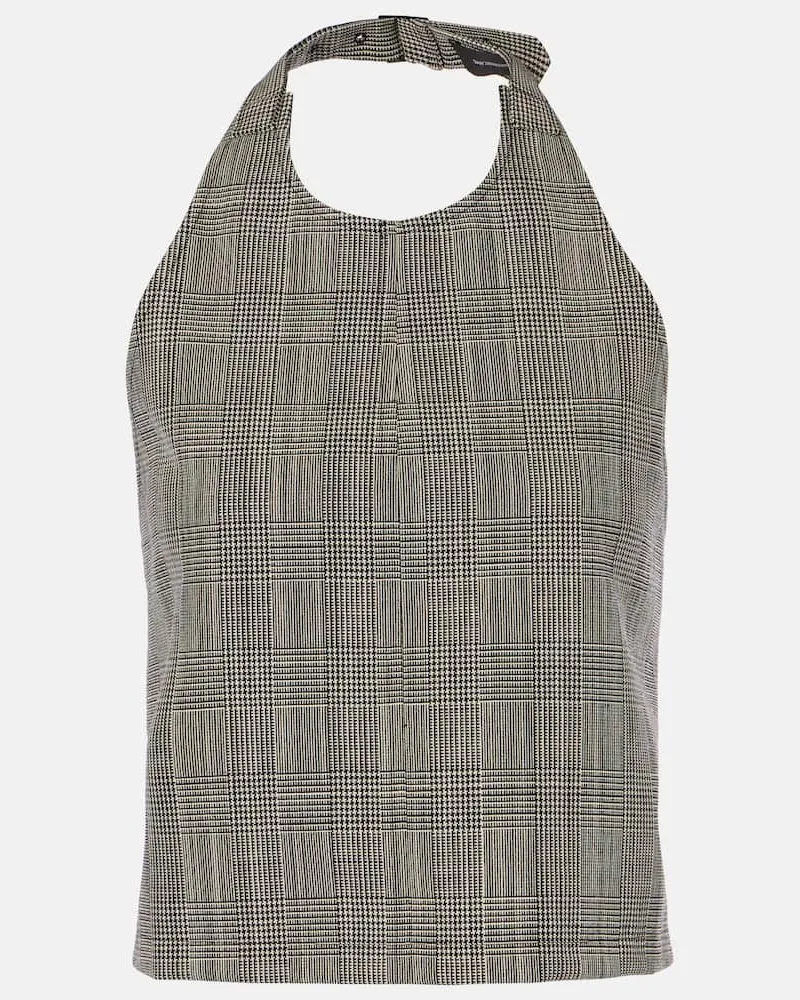 WARDROBE.NYC Top aus Wolle Grau