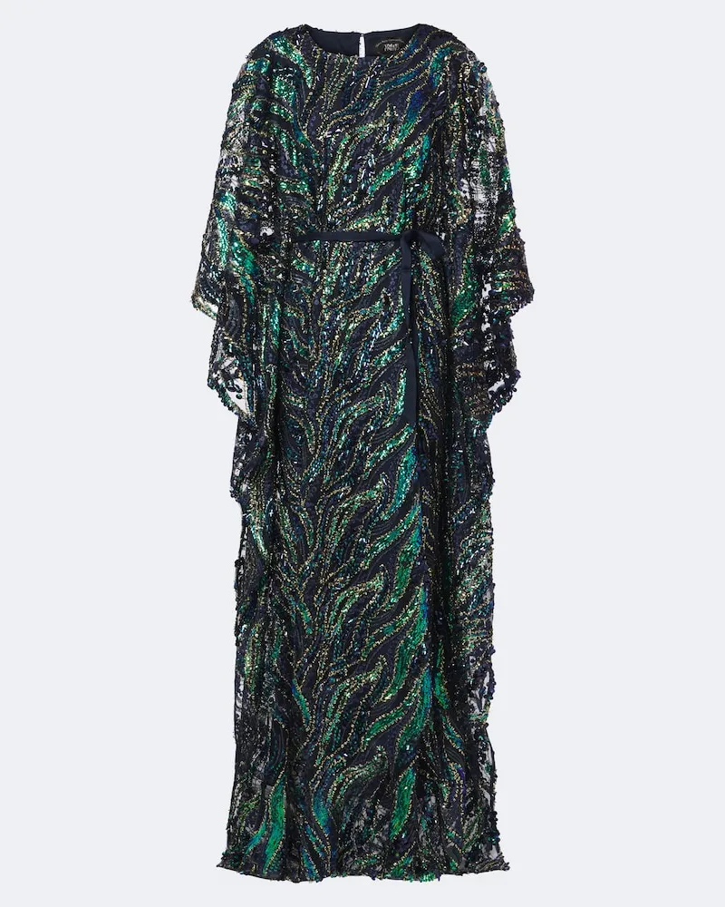 Taller Marmo Kaftan Firefly mit Pailletten Multicolor