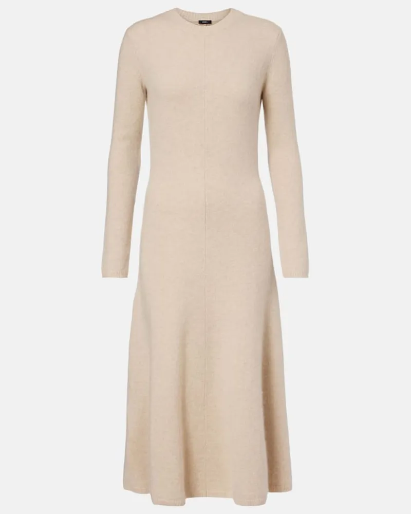 Joseph Pulloverkleid aus einem Kaschmirgemisch Beige