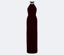 Robe aus Samt mit Kristallen