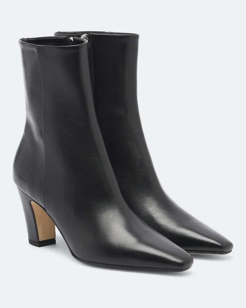 aeyde Ankle Boots Maris aus Leder Schwarz