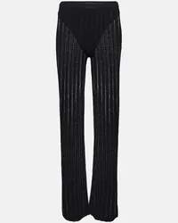 Dion Lee Mid-Rise-Hose Schwarz