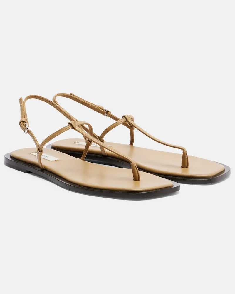 Totême Sandalen aus Leder Beige