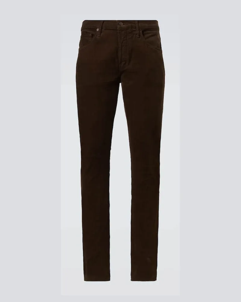 Tom Ford Mid-Rise Slim Jeans Braun